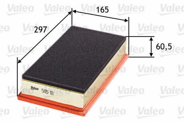 Air filter Valeo 585111