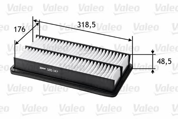 Air filter Valeo 585147