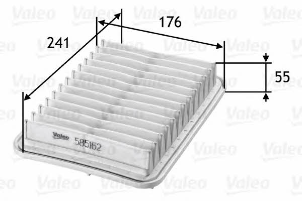 Air filter Valeo 585162