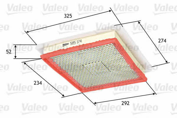 Air filter Valeo 585174