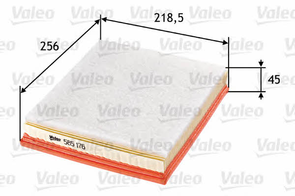 Air filter Valeo 585176