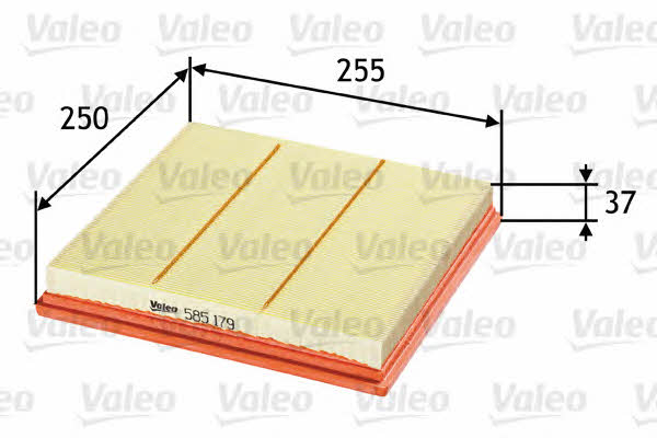 Air filter Valeo 585179