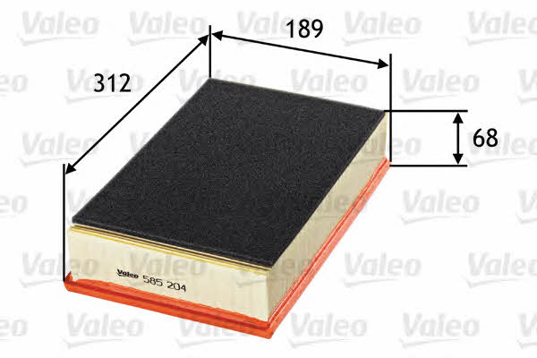 Air filter Valeo 585204