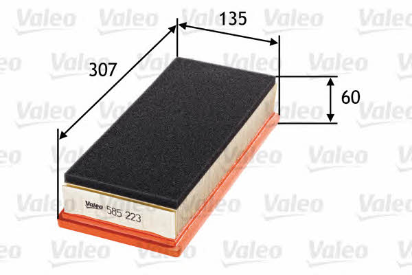 Air filter Valeo 585223