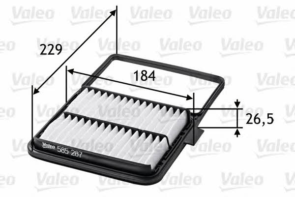 Air filter Valeo 585287