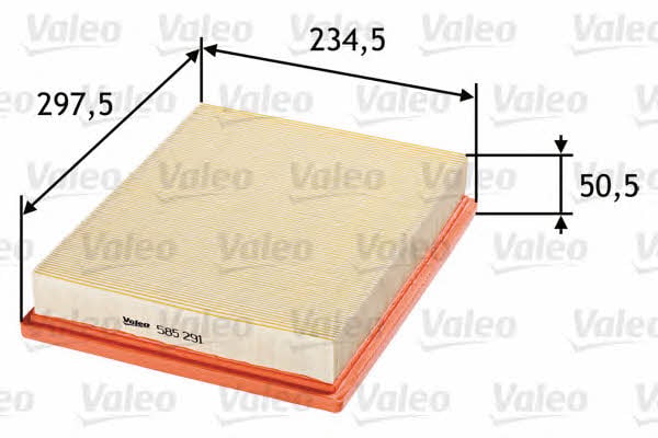 Air filter Valeo 585291