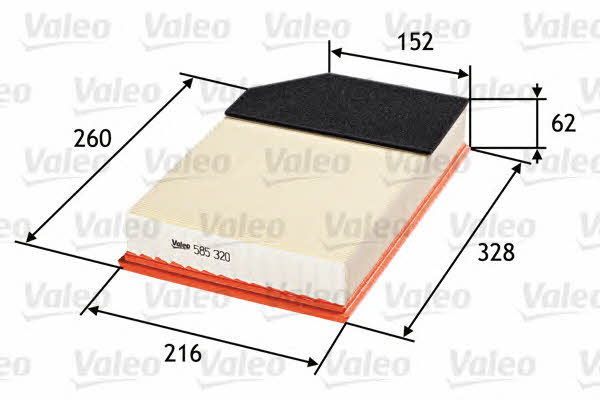 Air filter Valeo 585320