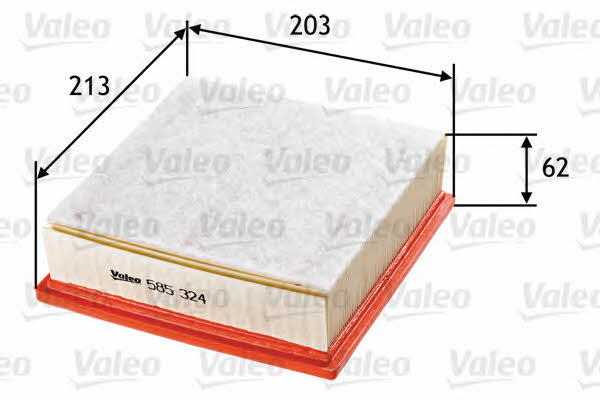Air filter Valeo 585324