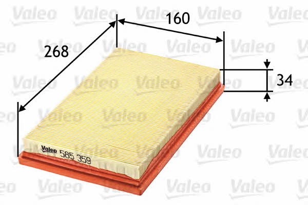 Air filter Valeo 585359