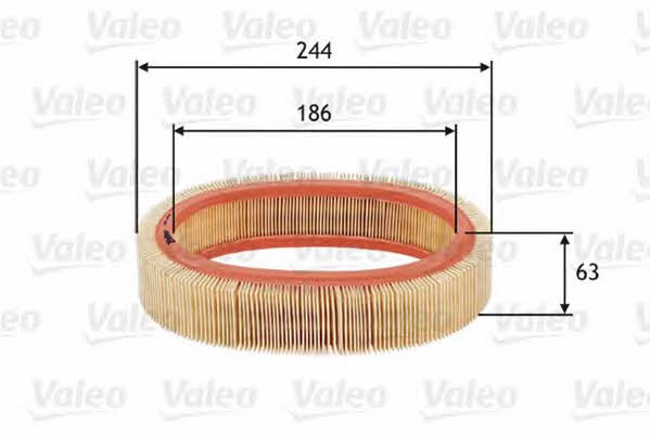 Air filter Valeo 585606