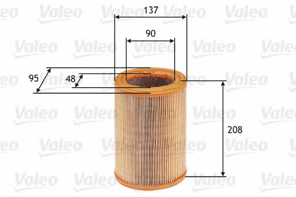 Air filter Valeo 585608