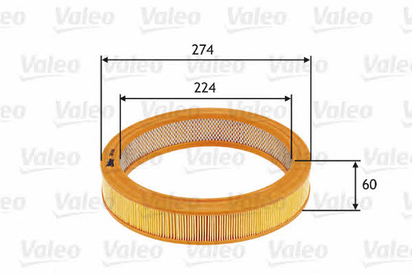 Air filter Valeo 585619