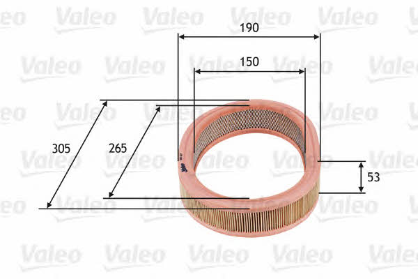 Air filter Valeo 585627