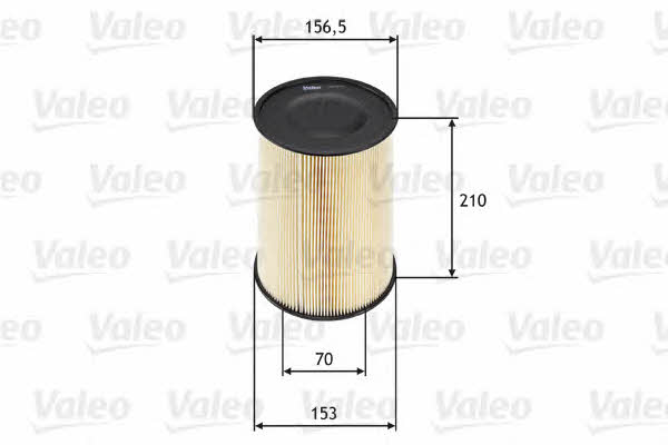 Air filter Valeo 585653