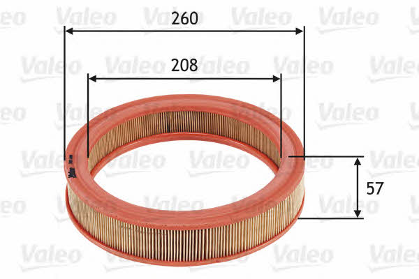 Air filter Valeo 585686