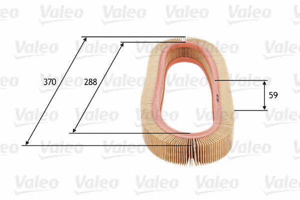 Air filter Valeo 585693