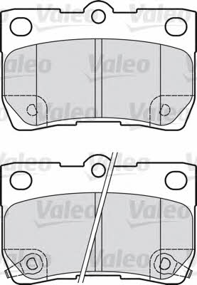 Valeo 598888 Rear disc brake pads, set 598888
