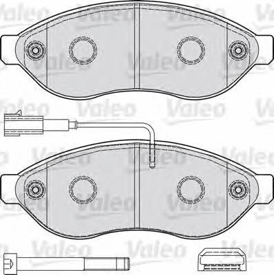 Valeo 598891 Brake Pad Set, disc brake 598891