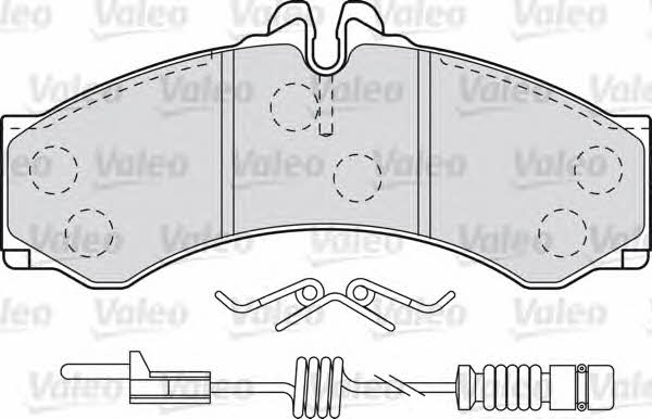 Valeo 598966 Brake Pad Set, disc brake 598966