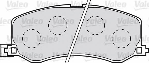 Valeo 598986 Brake Pad Set, disc brake 598986