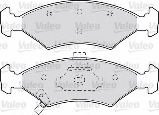 Valeo 598989 Brake Pad Set, disc brake 598989