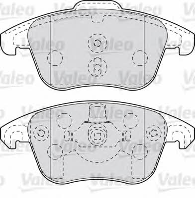 Valeo 598998 Brake Pad Set, disc brake 598998