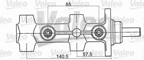 Valeo 350516 Brake Master Cylinder 350516