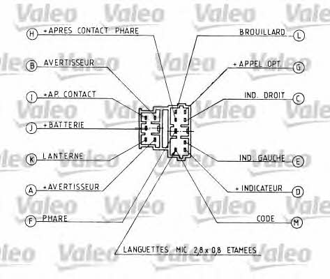 Valeo 251162 Steering Column Switch 251162