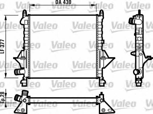 Valeo 731552 Radiator, engine cooling 731552