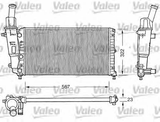 Valeo 731558 Radiator, engine cooling 731558