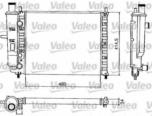 Valeo 731582 Radiator, engine cooling 731582