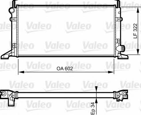 Valeo 731594 Radiator, engine cooling 731594