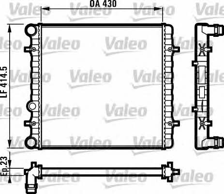 Valeo 731607 Radiator, engine cooling 731607
