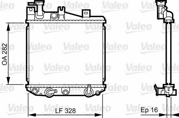 Valeo 731622 Radiator, engine cooling 731622