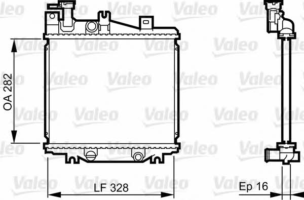 Valeo 731625 Radiator, engine cooling 731625
