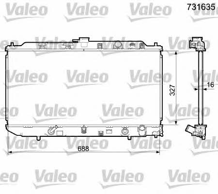 Valeo 731635 Radiator, engine cooling 731635