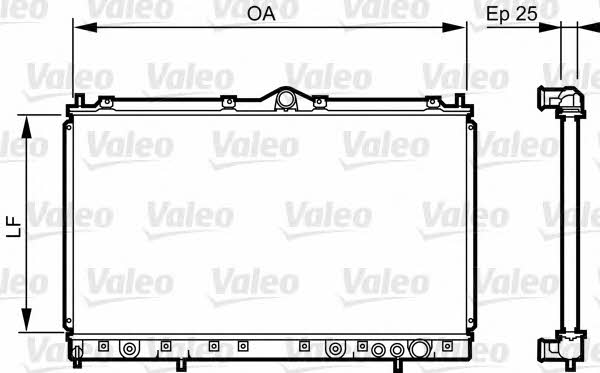 Valeo 731640 Radiator, engine cooling 731640