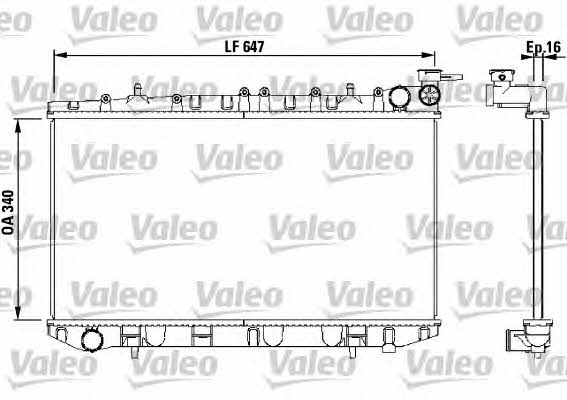 Valeo 731659 Radiator, engine cooling 731659