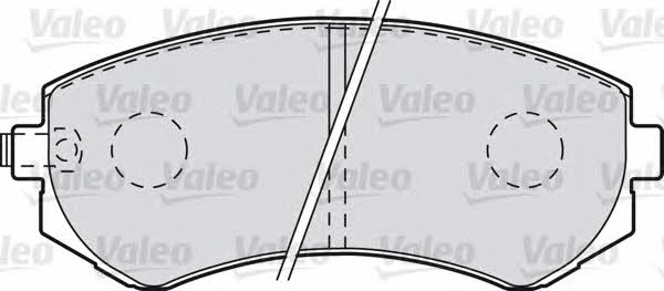 Valeo 601002 Brake Pad Set, disc brake 601002