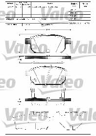 Valeo 601285 Brake Pad Set, disc brake 601285
