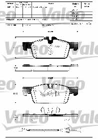Valeo 601289 Brake Pad Set, disc brake 601289