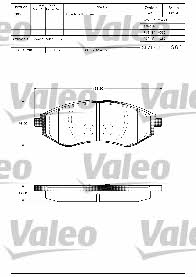 Valeo 601305 Brake Pad Set, disc brake 601305