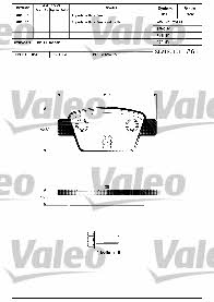 Valeo 601307 Brake Pad Set, disc brake 601307