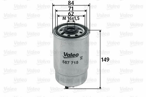 Fuel filter Valeo 587715