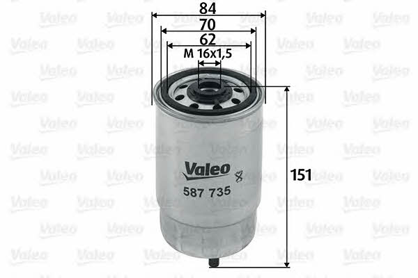 Fuel filter Valeo 587735