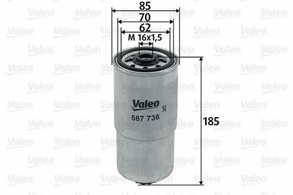 Fuel filter Valeo 587736