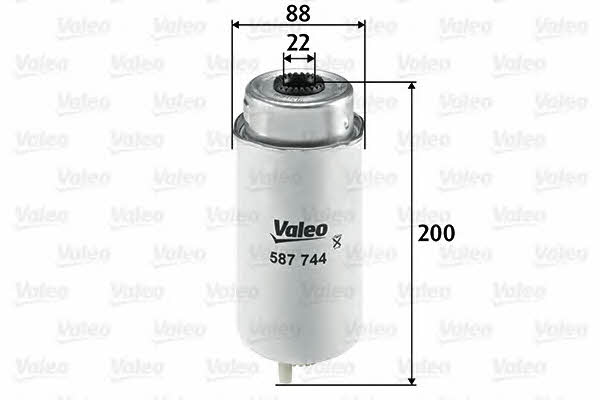 Fuel filter Valeo 587744