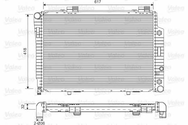 Valeo 731805 Radiator, engine cooling 731805