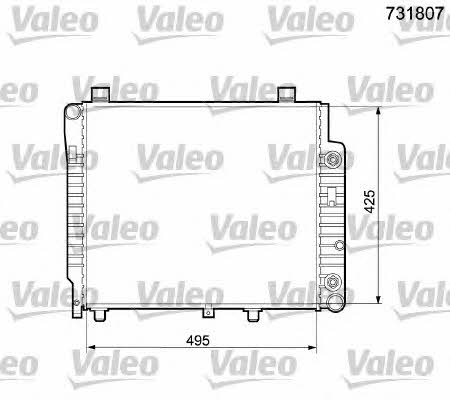 Valeo 731807 Radiator, engine cooling 731807