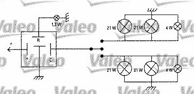 Valeo 641421 Direction indicator relay 641421